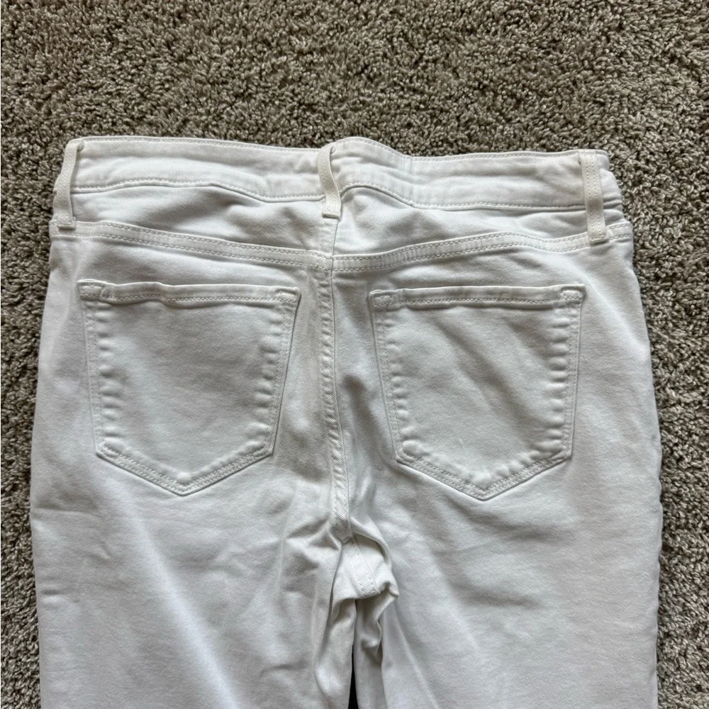 Old Navy White Mid-Rise Rockstar Super Skinny Jeans 31 inch inseam – Size 6 Long - Picture 9 of 9
